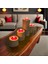 5'li Tealight Mumluk Seti, Doğal Kütük, El Yapımı Ahşap, Rustik Modern Dekor Bohem & Iskandinav Tarz 1