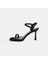 Aurelius Siyah Kadın Toka Detaylı Slingback Topuklu Abiye Ayakkabı 3