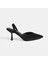Malina Siyah Kadın Slingback Topuklu Abiye Ayakkabı 1