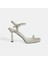Celestine Gümüş Kadın Toka Detaylı Slingback Topuklu Abiye Ayakkabı 1