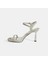 Celestine Gümüş Kadın Toka Detaylı Slingback Topuklu Abiye Ayakkabı 3
