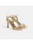 Aurelius Gold Kadın Toka Detaylı Slingback Topuklu Abiye Ayakkabı 2