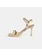 Aurelius Gold Kadın Toka Detaylı Slingback Topuklu Abiye Ayakkabı 3