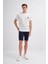 Ekru Erkek T-Shirt 4085 4
