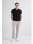 Siyah Erkek Polo Yaka T-Shirt 4012 1