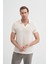 Ekru Erkek Polo Yaka T-Shirt 4012 2