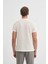 Ekru Erkek Polo Yaka T-Shirt 4012 3