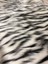 Tiger Süet Taban, Yıkanabilir Lüks Zebra Kürk Halı Post Beyaz 100x150 4
