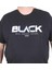 Erkek Büyük Beden Sıfır Yaka Tişört Black 25176 Sıyah 2