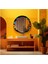 - Dekorarif Desenli Yuvarlak Banyo-Salon Duvar Aynası 7 1