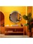 - Dekorarif Desenli Yuvarlak Banyo-Salon Duvar Aynası 5 1