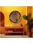 - Dekorarif Desenli Yuvarlak Banyo-Salon Duvar Aynası 29 1