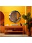 - Dekorarif Desenli Yuvarlak Banyo-Salon Duvar Aynası 32 1