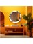 - Dekorarif Desenli Yuvarlak Banyo-Salon Duvar Aynası 58 1