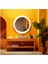 - Dekorarif Desenli Yuvarlak Banyo-Salon Duvar Aynası 66 1