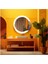 - Dekorarif Desenli Yuvarlak Banyo-Salon Duvar Aynası 114 1