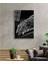 - Kaplan Hayvan Siyah Beyaz Cam Tablo 2