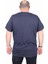 Erkek Büyük Beden Sıfır Yaka Tişört Awesome 25164 Lacıvert 3