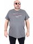 Erkek Büyük Beden Sıfır Yaka Tişört Strong 25167 Antrasit Melanj 1