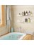 Kendinden Yapışkanlı Şeffaf Plastik Minimalist Banyo Mutfak Makyaj Dekoratif Duvar Rafı 4