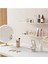 Kendinden Yapışkanlı Şeffaf Plastik Minimalist Banyo Mutfak Makyaj Dekoratif Duvar Rafı 5