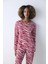 Pamuklu Red Zebra Kırmızı Pantolon Pijama Takımı 2