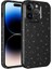 Apple iPhone 14 Pro Max Kılıf Parlak Simli ve Kamera Korumalı Spoty Silikon Kapak 1