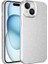 Apple iPhone 15 Plus Kılıf Parlak Simli ve Kamera Korumalı Spoty Silikon Kapak 1