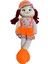 Turuncu Kıyafetli Bez Bebek - 50 cm Bez Bebek 3