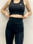 Dalgıç Kumaş Toparlayıcı Etkili Siyah Yüksek Bel Kadın Günlük ve Spor Tayt / Uzun Tayt / Fitnes Tayt 1