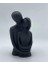 Menashop LPTOA05 Beton El Yapımı Özel Tasarım Sarılan Sevgililer Biblo, Siyah, 22 cm x 8.5 cm 2