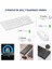 Menashop KM2001 Kablosuz Türkçe Q Klavye & Mouse Set - Qwerty Türkçe Dizilim Klavye, 1200DPI Optik Fare, Win/mac Uyumlu, Sıvı Dökülmesine Dayanıklı, Tam Boyutlu Türkçe Q Klavye Mouse Seti Beyaz 2