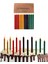 Menashop (12 Adet) Renkli Balmumu Mum Doğal Petek Pasta Parti Mumu Doğum Günü Nişan Kına Gecesi Beeswax Candle 1