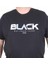 Erkek Büyük Beden Sıfır Yaka Tişört Black 25176 Sıyah 2
