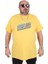 Erkek Büyük Beden Sıfır Yaka Tişört Sport 25162 Sarı 1
