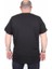 Erkek Büyük Beden Sıfır Yaka Tişört Awesome 25164 Sıyah 3