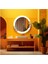 - Dekorarif Desenli Yuvarlak Banyo-Salon Duvar Aynası 76 1