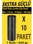 Ekstra Güçlü Siyah Kalın Jumbo Boy Çöp Poşeti 80x110 cm (1 Paket Ağırlığı 650 gr) 5 Paket : 50 Adet 1