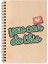 You Can Do This Tasarımlı 8 cm x 12 cm Ölçülerinde Çizgisiz 48 Yaprak Ahşap Kapaklı Defter 2