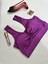 Kadın Sırt Detaylı Slim Fit U Yaka Pedli Spor Bra/ Spor Büstiyer 3