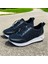 Yeni Model Simli Ortopedik Kalın Tabanlı Günlük Bayan Sneakers Ayakkabı 2