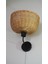 Rattan Aplik 25 x 30 cm "stone" - El Yapımı Doğal Aydınlatma 4