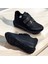 Taşlı Simli Düz Beyaz ve Siyah Cırtlı Ortopedik Bayan Spor Sneakers Ayakkabı 3