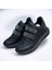 Taşlı Simli Düz Beyaz ve Siyah Cırtlı Ortopedik Bayan Spor Sneakers Ayakkabı 5