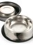 1 Adet Paslanmaz Çelik Mama Ve Su Kabı, Alt Taban 18 cm, Dayanıklı Metal Evcil Hayvan Kabı 3