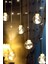 Işıklı Top Perde Led: Fişli, Animasyonlu, 12 Saçak, Ampul, 3 Metre 4