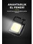 LED Mini Fener Şarjlı Taşınabilir Kamp Anahtarlık Çok Fonksiyonlu Kolay Kullanım 4
