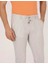 Erkek Slim Fit Chino Pantolon-Gri 4