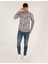 Erkek Slim Fit Uzun Kollu Gömlek-Lacivert 4