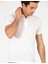 Erkek Polo Yaka Slim Fit Basic T-Shirt-Beyaz 3